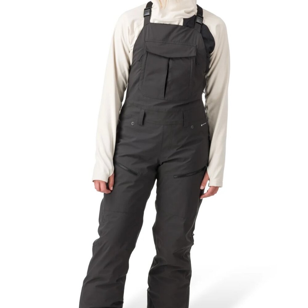 NWT Flylow Women's Sphinx Bib Snow Pants - Black M Tall